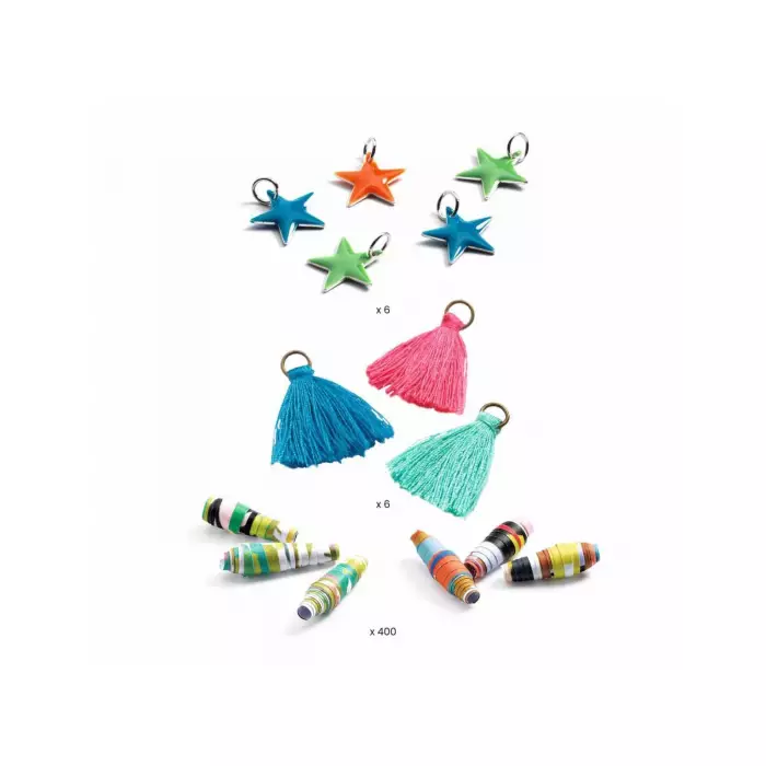 Perles De Papier Et Bracelets À Créer - Pop Et Acidulés - DJECO