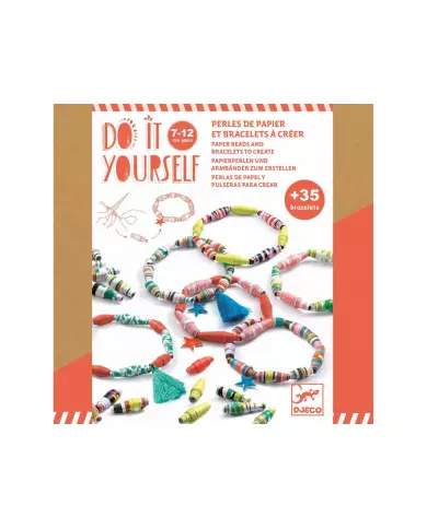 Perles De Papier Et Bracelets À Créer - Pop Et Acidulés - DJECO