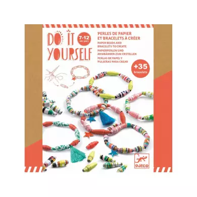 Perles De Papier Et Bracelets À Créer - Pop Et Acidulés - DJECO