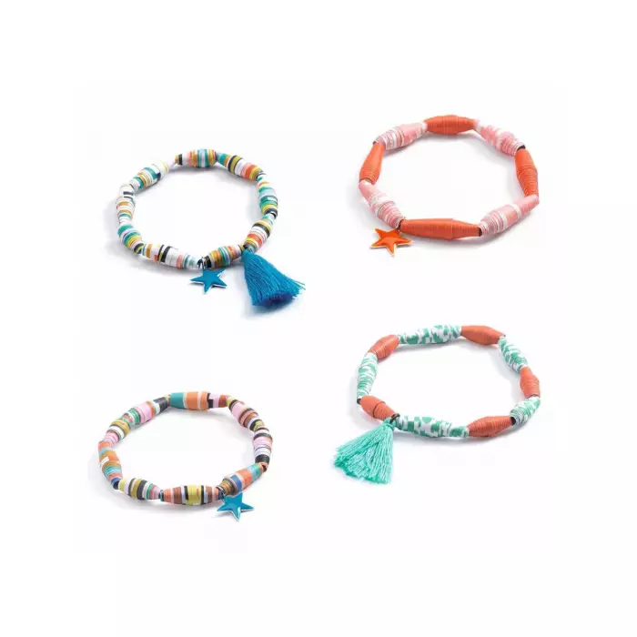 Perles De Papier Et Bracelets À Créer - Pop Et Acidulés - DJECO