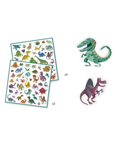 Dinosaures - 160 Stickers DJECO