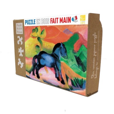 Puzzle Michèle Wilson - Cheval Bleu - 12 Pièces