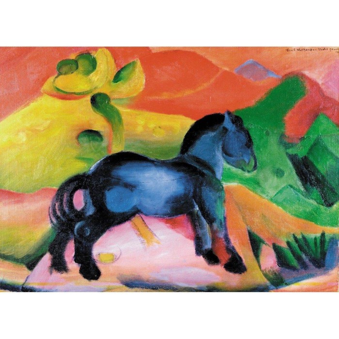 Puzzle Michèle Wilson - Cheval Bleu - 12 Pièces