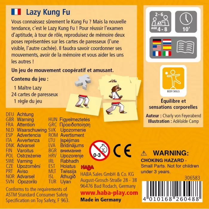 Lazy Kung Fu - Les Petites Boites HABA
