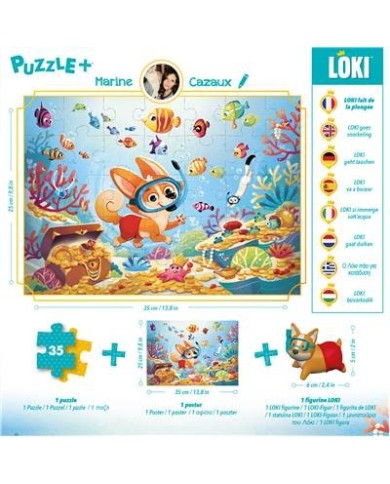 Puzzle Loki - Loki Fait De La Plongée - 35 Pièces