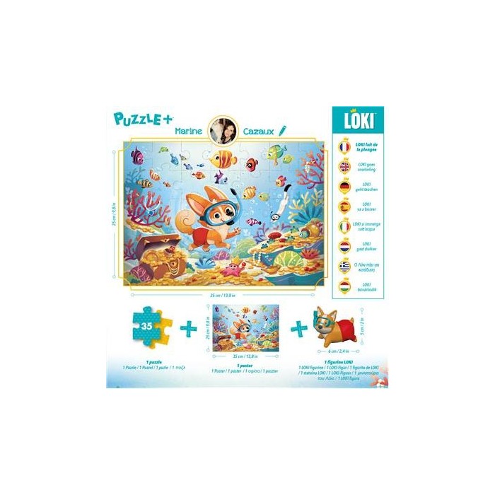 Puzzle Loki - Loki Fait De La Plongée - 35 Pièces