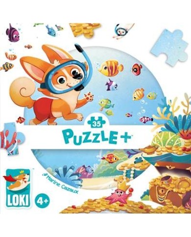 Puzzle Loki - Loki Fait De La Plongée - 35 Pièces