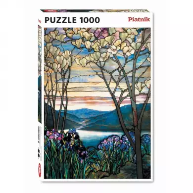 Puzzle PIATNIK - TIFFANY - Magnolias Et Iris - 1000 Pièces