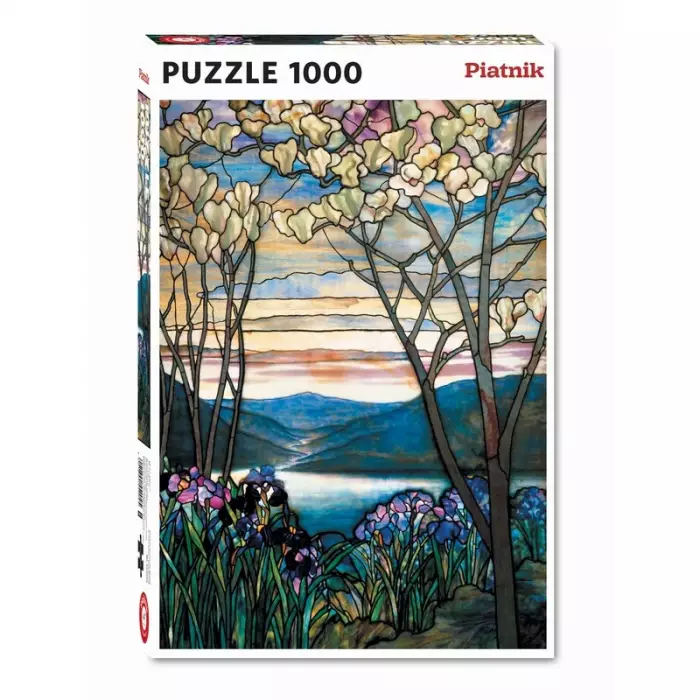 Puzzle PIATNIK - TIFFANY - Magnolias Et Iris - 1000 Pièces