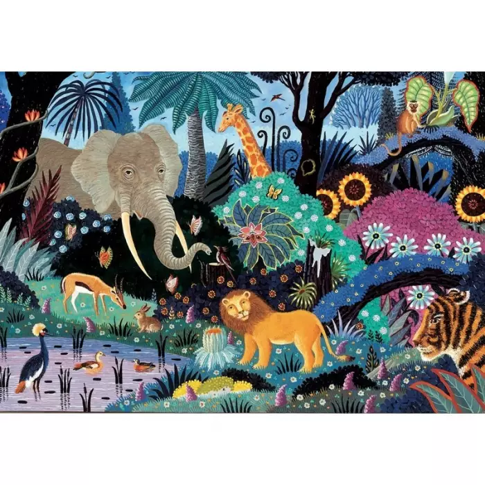 Puzzle Michèle Wilson - Nuit Dans La Jungle - 50 Pièces