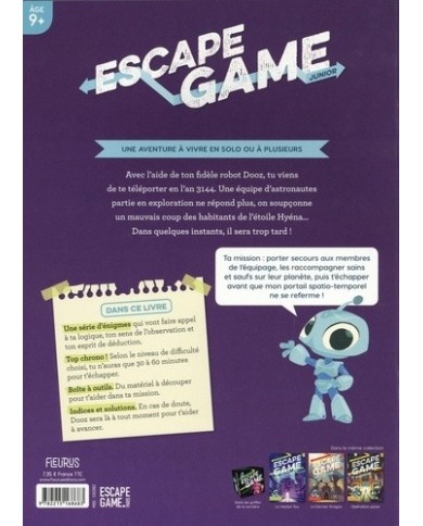Escape Game Junior 3 - Piégés Dans L'Espace