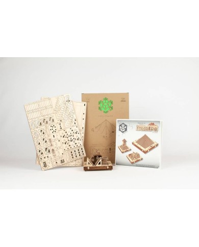 Jeux De Taquin 3d En Bois "PYRAMIDO" - NKD Puzzles