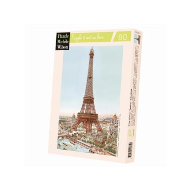 Puzzle D'Art Michèle Wilson - La Tour Eiffel - 80 Pièces