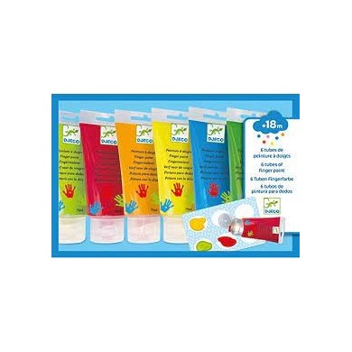 6 Tubes De Peinture À Doigts - DJECO