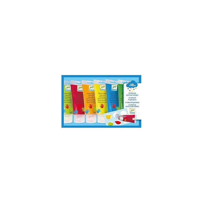 6 Tubes De Peinture À Doigts - DJECO