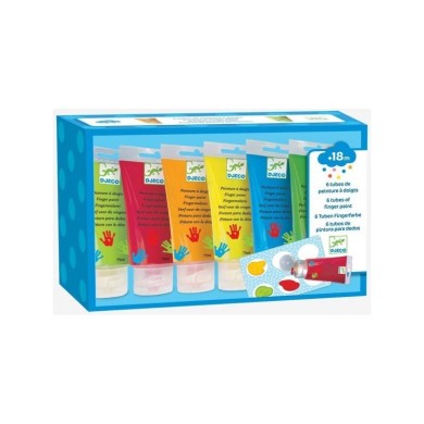 6 Tubes De Peinture À Doigts - DJECO