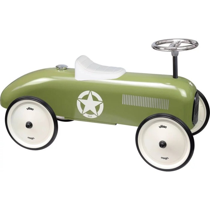 Porteur Voiture Vintage - Kaki - VILAC