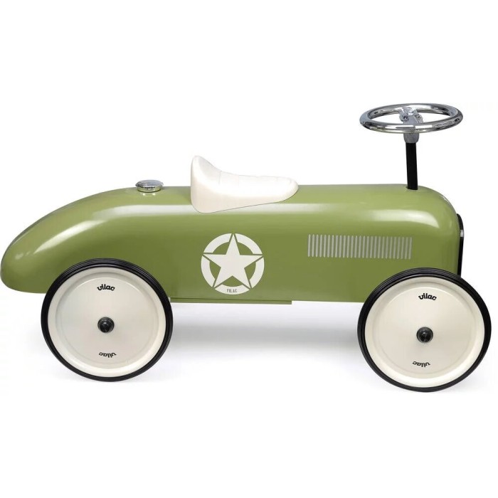 Porteur Voiture Vintage - Kaki - VILAC