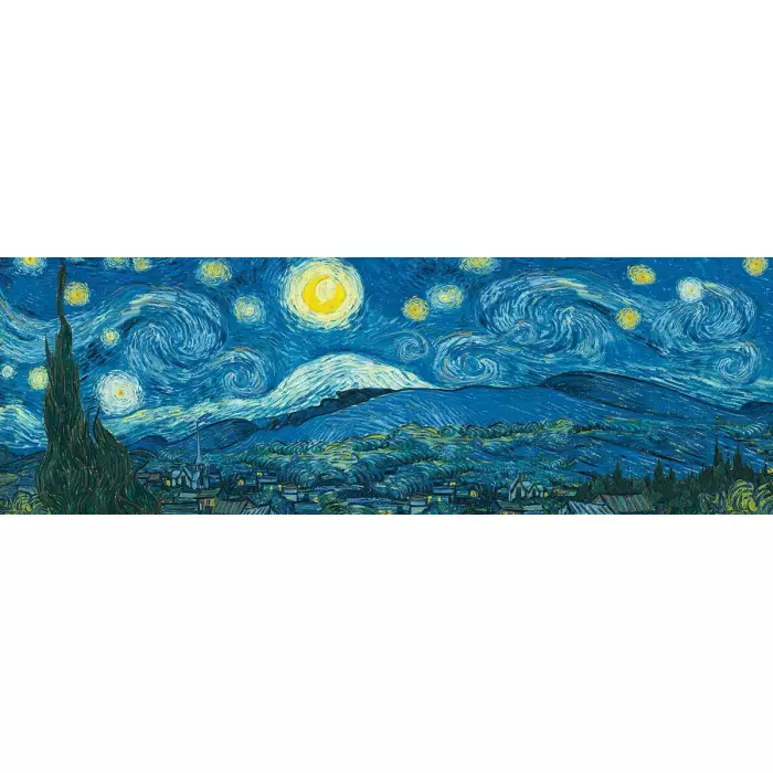 Puzzle Eurographics - Le Ciel Étoilé - Van Gogh - Panoramique 1000 Pièces