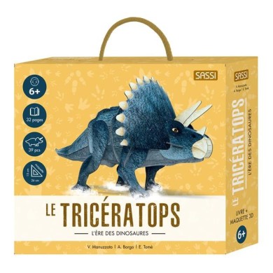 Le Tricératops - Maquette 3D Et Livre
