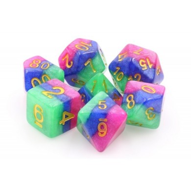 Set De 7 Dés Ludistri HDL-19 - Jester'S Gambit