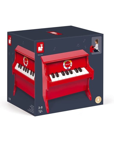 Piano JANOD 18 Touches - Rouge Confetti