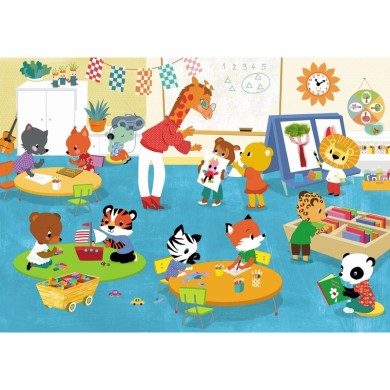 Puzzle Michèle Wilson - Vive La Maternelle - 12 Pièces