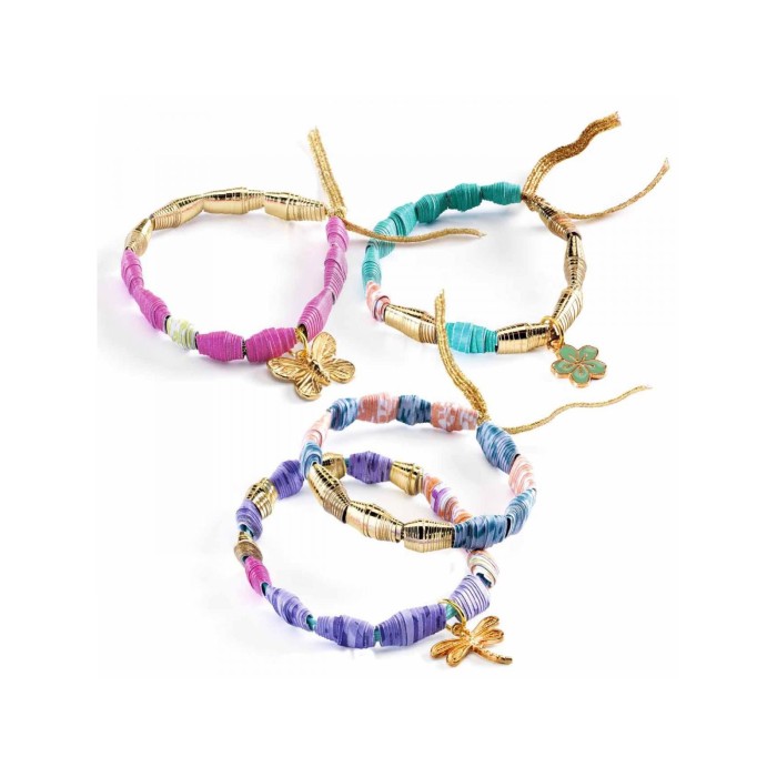 Perles De Papier Et Bracelets À Créer - Chics Et Dorés - DJECO