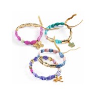 Perles De Papier Et Bracelets À Créer - Chics Et Dorés - DJECO