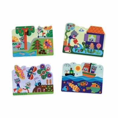 Coloriage À L'Eau - Caché Dans Le Jardin - DJECO