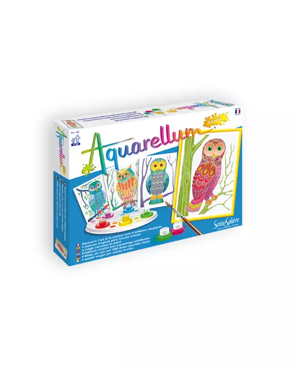 Aquarellum junior hiboux sentosphère Aquarellum junior hiboux sentosphère