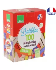 Batibloc Naturel - 100 Planchettes En Hêtre Massif - VILAC