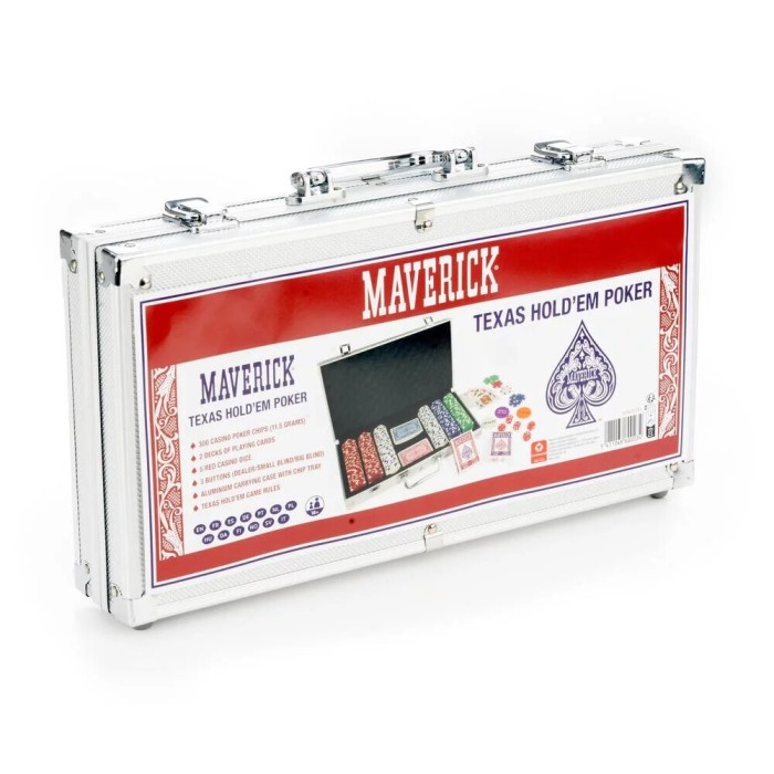 Poker - Mallette Maverick 300 jetons 11.5 gr