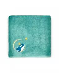 Serviette Orque Bleu Océan - 70X140 - Personnalisable
