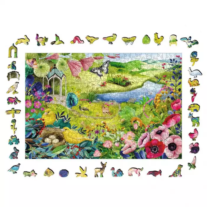 Puzzle En Bois Ravensburger - Jardin De La Nature - 500 Pièces