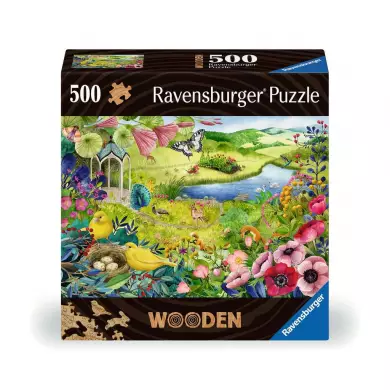 Puzzle En Bois Ravensburger - Jardin De La Nature - 500 Pièces