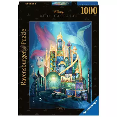 RAVENSBURGER - Puzzle 1000 Pièces - Ariel - Collection Château Disney