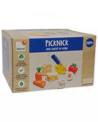 Picknick - 14 Pièces En Bois À Découper - SELECTA