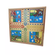 Coffret 4 Jeux En Bois - Maison CHAVET ( Dames - Petits Chevaux - Oies - Marelle )