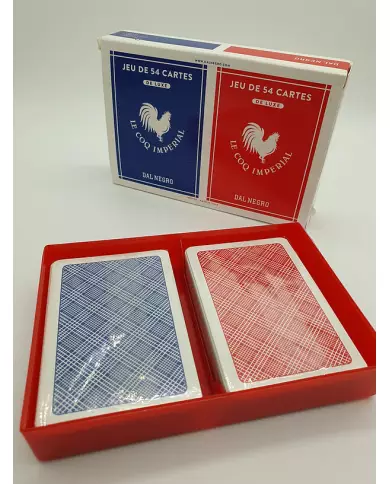 Coffret Bridge 2 x 54 Cartes DE LUXE - Le Coq Imperial