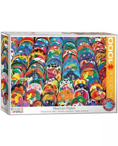 Puzzle Eurographics - Assiettes Mexicaines - 1000 Pièces