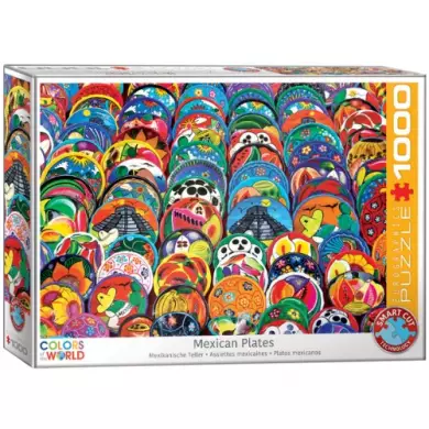 Puzzle Eurographics - Assiettes Mexicaines - 1000 Pièces