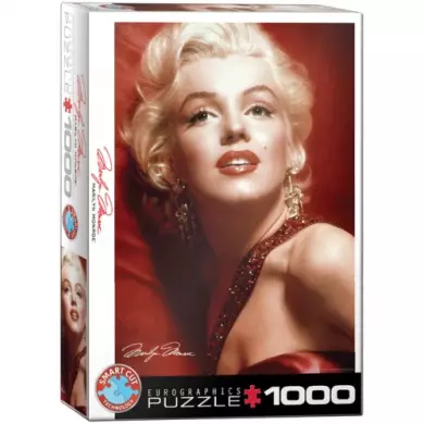 Puzzle Eurographics - Marilyn Monroe Portrait Rouge - 1000 Pièces