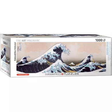 Puzzle Eurographics - La Vague Hokusai - Panoramique 1000 Pièces