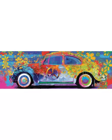 Puzzle Eurographics - VW Beetle - Panoramique 1000 Pièces