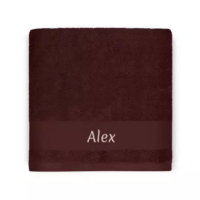 Serviette Tigre Chocolat - 50X100 - Personnalisable