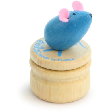 Boite a dents de lait souris - Bleu