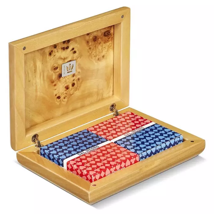 Coffret De Cartes En Loupe De Peuplier - Dal Negro