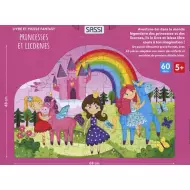 Princesses Et Licornes - Livre Et Puzzle Fantasy - SASSI