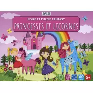 Princesses Et Licornes - Livre Et Puzzle Fantasy - SASSI
